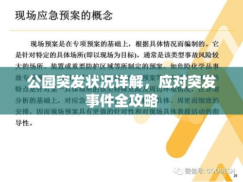 公园突发状况详解，应对突发事件全攻略